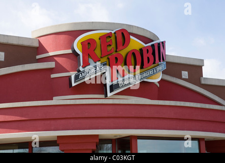 Red Robin un hamburger de restauration rapide. Banque D'Images