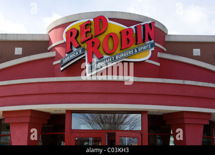 Red Robin un hamburger de restauration rapide. Banque D'Images