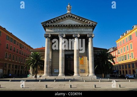 L'église Notre-Dame du Port dans le port de Nice, département des Alpes-Maritimes, région Provence-Alpes-Côte d'Azur, France, Europe Banque D'Images