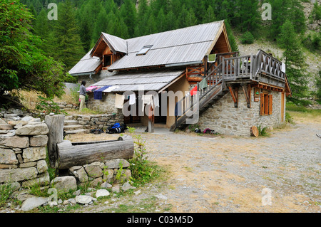 ONF Office National des Forêts ou refuge de montagne, cabane de la Fuchiere, Haute Montagne Verdon, Alpes de Haute Provence, Région Banque D'Images