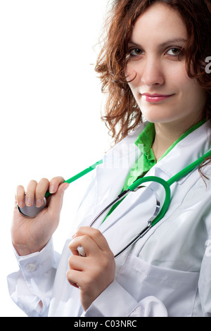 Woman Doctor with Stethoscope Banque D'Images