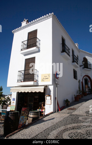 Une boutique à Frigiliana, avant l'Espagne. Banque D'Images