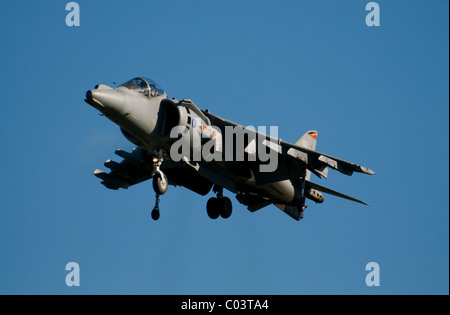 Harrier jump jet hawker à raf leuchars airshow , septembre 2010 Banque D'Images