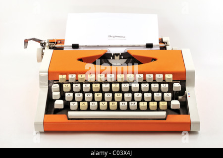 Котороя sur machine à écrire jusqu'à maintenant travailler et étudier Banque D'Images