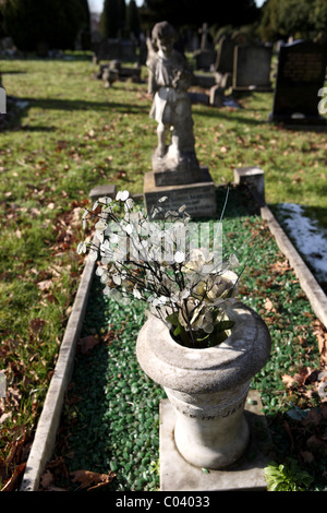 Cimetière monuments Banque D'Images