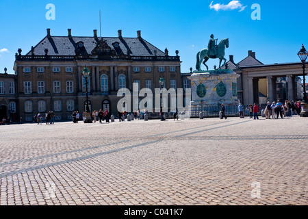 Le Palais d'Amalienborg à Copenhague, Danemark. Banque D'Images