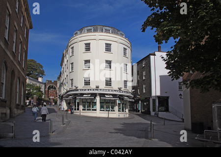 La Boutique des Joailliers distinctif sur Castle Street, Exeter, Devon, England, UK Banque D'Images