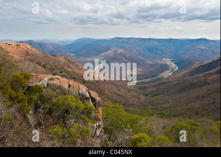 Dans la rivière Pongola Ithala Game Reserve Kwa-Zulu Natal Afrique du Sud Banque D'Images