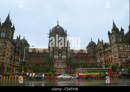 La gare de Bombay, Victoria Terminus (VT), l'Inde Banque D'Images