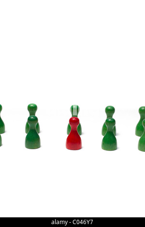 Das Bild zeigt Spielfiguren unterschiedlicher Farben. La photo montre avec compteurs de couleurs différentes. Banque D'Images