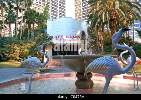 Flamingo les chiffres d'une fontaine au Flamingo Las Vegas Hotel and Casino Banque D'Images