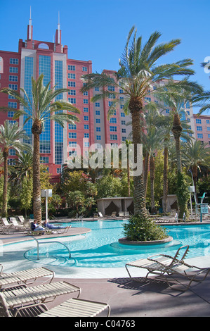 Une piscine au Hilton Grand Vacations Club at the Flamingo de Las Vegas Banque D'Images