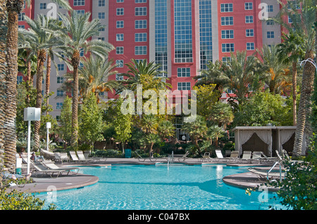 Une piscine au Hilton Grand Vacations Club at the Flamingo de Las Vegas Banque D'Images