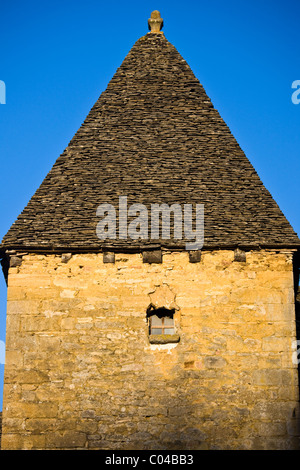 L'architecture française traditionnelle à St Genies, dans le Périgord, France Banque D'Images