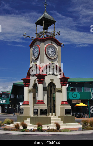 Hokitika Memorial Clocktower, Weld Street, Hokitika, Westland District, Région de la côte ouest, île du Sud, Nouvelle-Zélande