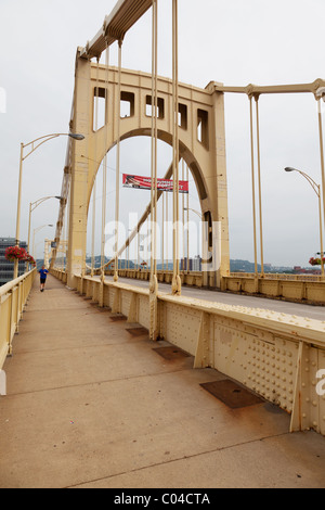 La 9e pont sur la rivière Allegheny, Pittsburgh, USA Banque D'Images