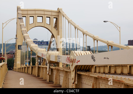 La 9e pont sur la rivière Allegheny, Pittsburgh, USA Banque D'Images