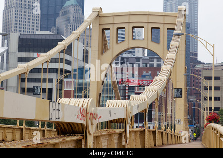 La 9e pont sur la rivière Allegheny, Pittsburgh, USA Banque D'Images