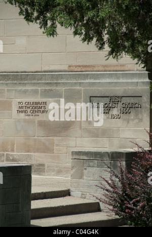 La pierre d'angle de la First United Methodist Church ; 20 S State St Ann Arbor Michigan USA (734) 662-4536 Banque D'Images