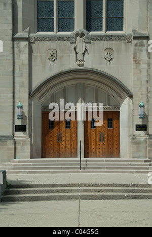 First United Methodist Church ; 120 S State St ; Ann Arbor Michigan USA ; (734) 662-4536 Banque D'Images