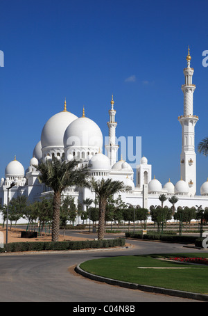 Emirats Arabes Unis Abu Dhabi Sheikh Zayed bin Sultan al-Nahyan Mosque Banque D'Images