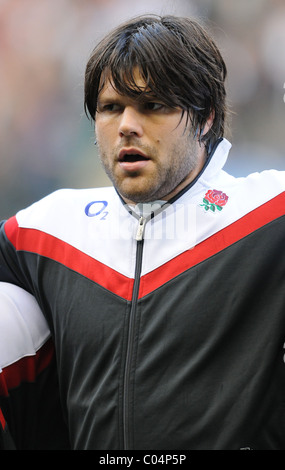 TOM PALMER ANGLETERRE LONDON WASPS RU ANGLETERRE & London Wasps RU ANGLETERRE LONDRES TWICKENHAM 12 Février 2011 Banque D'Images