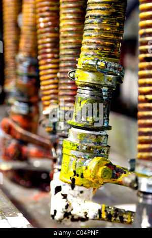 Colorés et sale indurstrial conseils pour peindre Banque D'Images