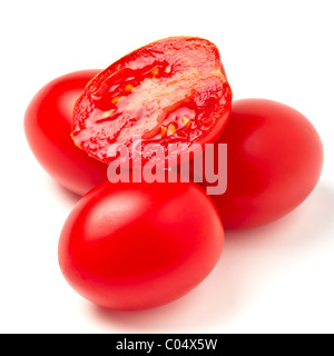 Close up de tomates italiennes à partir de la faible perspective. Banque D'Images