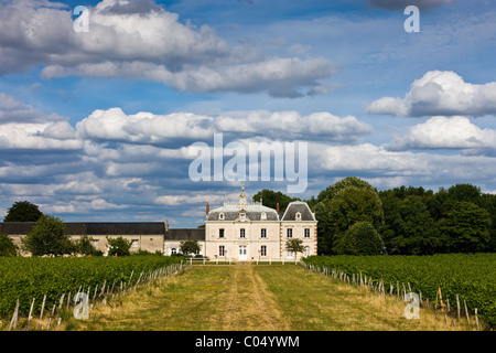 Chateau de la grille près de Azay le Rideau, vallée de la Loire, France Banque D'Images