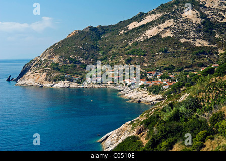 Chiessi, Isola d'Elba, l'île d'Elbe, Toscane, Italie Banque D'Images