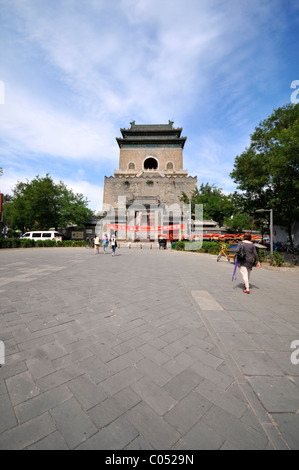 Tambour et Bell Tower, Beijing Chine Banque D'Images