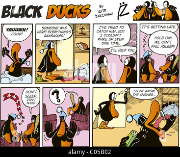 Les canards noirs Bande Dessinée épisode 32 Banque D'Images