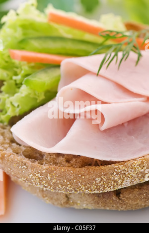 Sandwich au jambon Banque D'Images