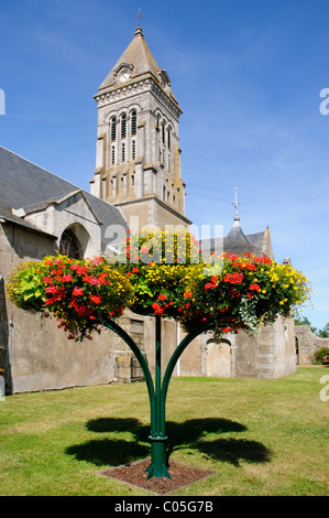 L'église St Philbert, île de Noirmoutier, Vendée France Banque D'Images