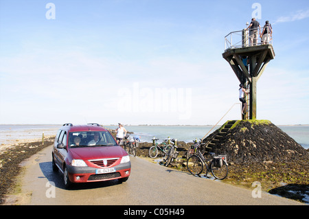 Le passage du Gois, Noirmoutier, Ile France Banque D'Images