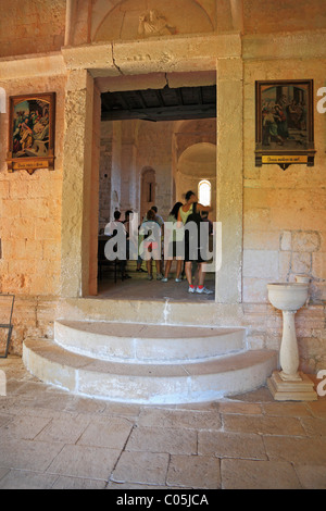 Eglise et monastère de Saint Mary , Mljet, Croatie. Banque D'Images