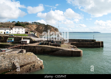 Le port géorgien historique à Charlestown à Cornwall, UK Banque D'Images