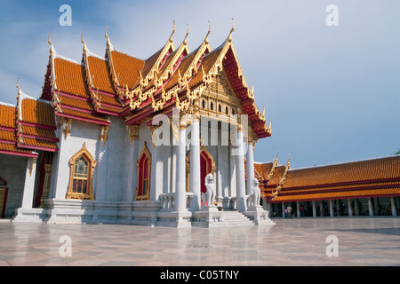 Coordination centrale Ubosot (Hall), Wat Benchamabophit Wat (Ben), Bangkok, Thaïlande, Banglamphu Banque D'Images