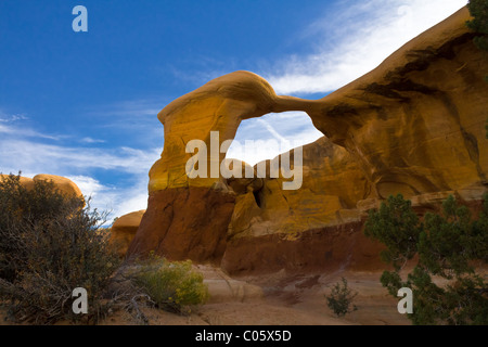 Arche à Devils Garden, près de Capitol Reef National Park et Grand Escalier Escalante dans Utah Banque D'Images