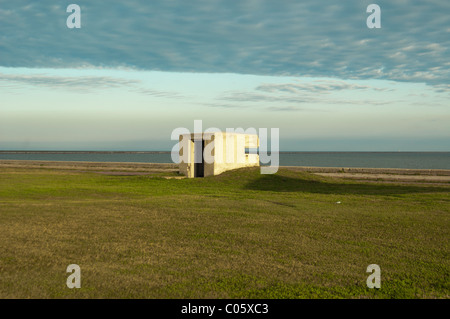 Fortifications à Fort Travis Park, Galveston, Texas Banque D'Images