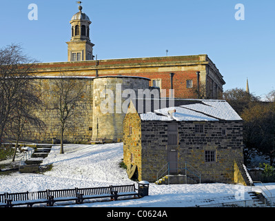 Raindale Mill dans le domaine du York Castle Museum à Hiver neige York North Yorkshire Angleterre Royaume-Uni GB Grande-Bretagne Banque D'Images