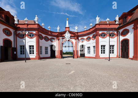 Entrée privée et l'Orangerie du Château et Parc de la Redorte, Memmelsdorf, Haute-Franconie, Bavaria, Germany, Europe Banque D'Images