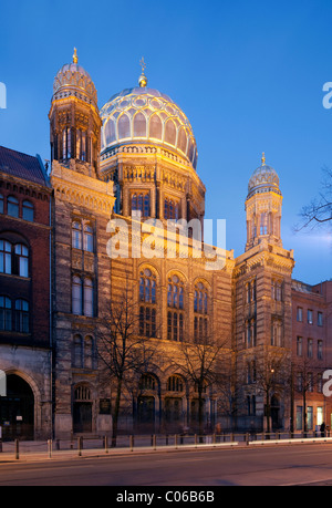Nouvelle synagogue, rue Oranienburger Strasse, Berlin-Mitte, Berlin, Germany, Europe Banque D'Images