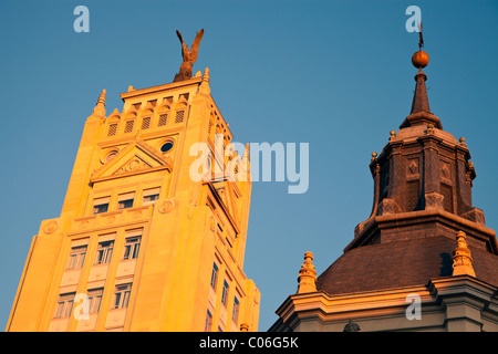 Bâtiments historiques de Madrid, Espagne. Banque D'Images