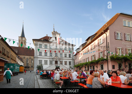 Wine Festival, Iphofen, Main-Franconia, région Basse Franconie, Franconia, Bavaria, Germany, Europe Banque D'Images