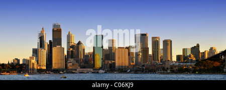 Panorama, Sydney Cove, Circular Quay, port, Skyline, Central Business District, Sydney, New South Wales, Australia Banque D'Images