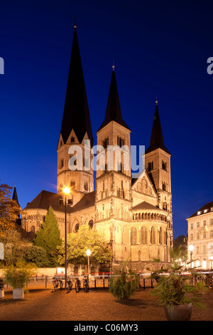 La Cathédrale de Bonn, Bonn, Rhénanie du Nord-Westphalie, Allemagne, Europe, Banque D'Images