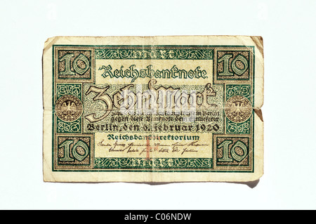 10 Reichsmark, 1920, Germany, Europe Banque D'Images
