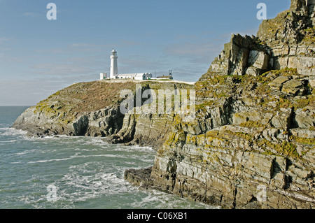 Phare de South Stack, Holy Island, Anglesey Banque D'Images