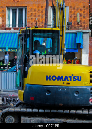 Paris, France, Site de Construction de Tramway T3 dans 12ème arrondissement Banque D'Images